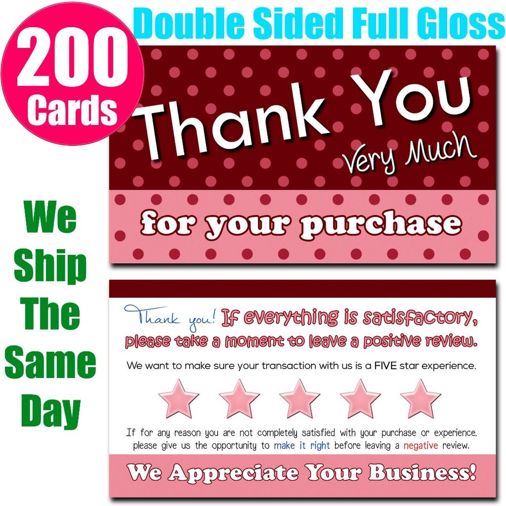 Poshmark Thank You Cards